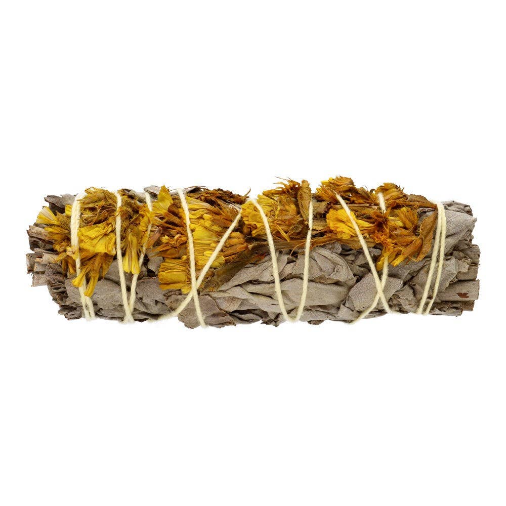 Weißer Salbei mit gelber Sinuata