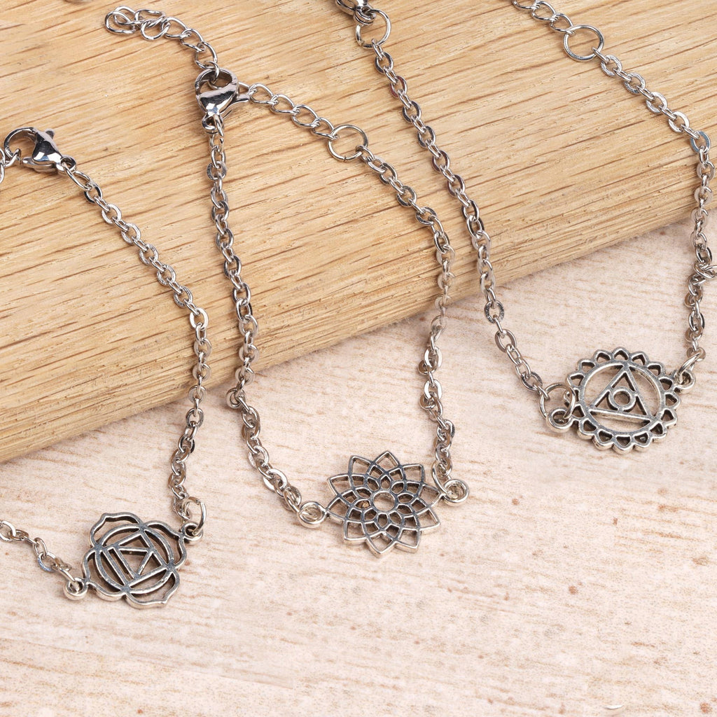 Seven Chakra Armbänder mit verstellbarem Verschluss