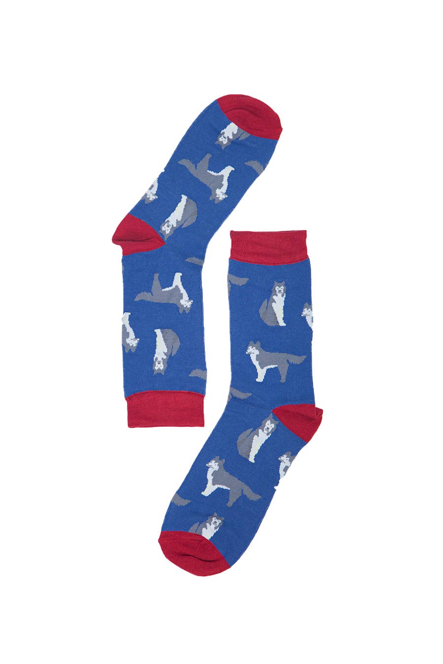 Herren-Hundesocken aus Bambus Siberian Husky Huskies