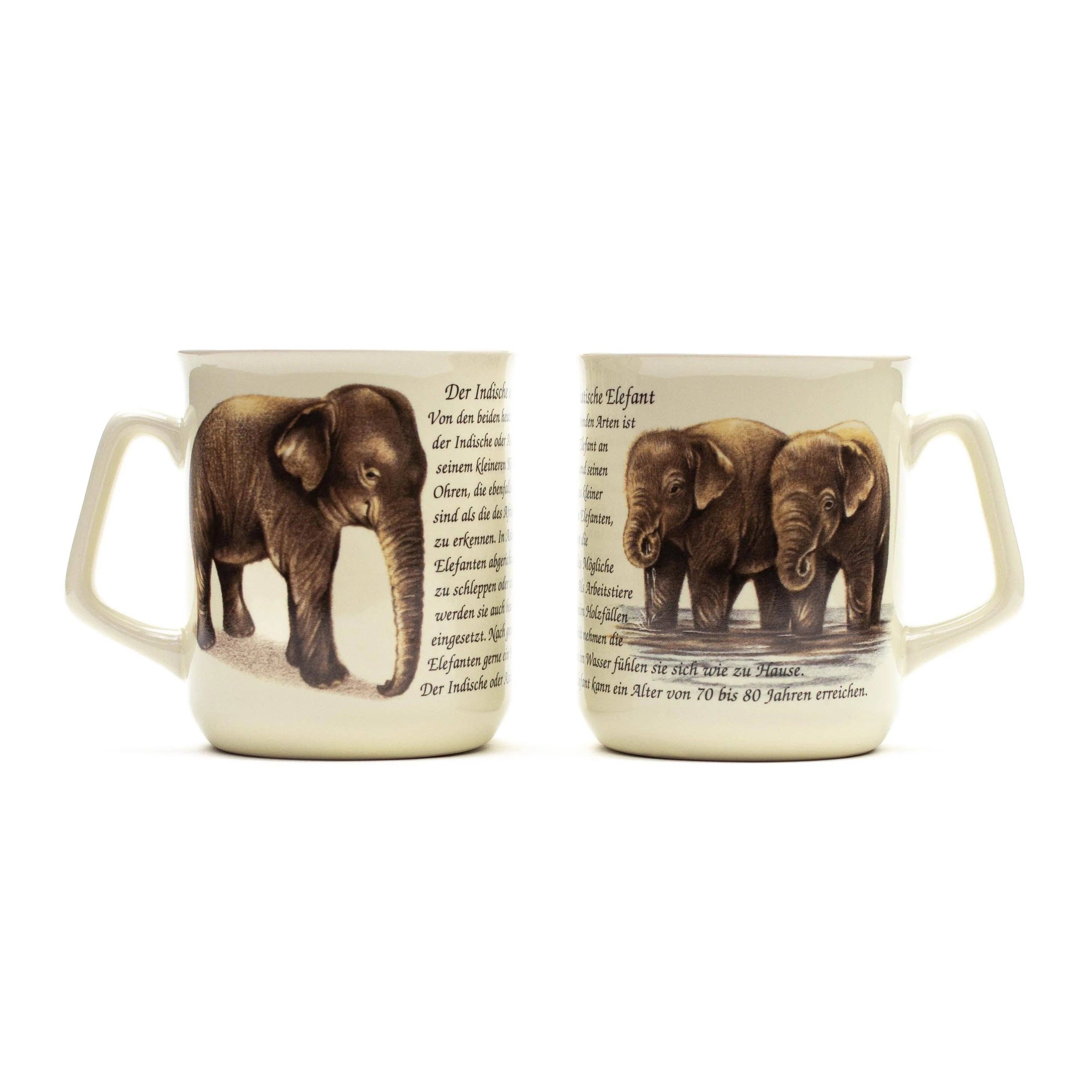 Tasse Elefant schriftzug
