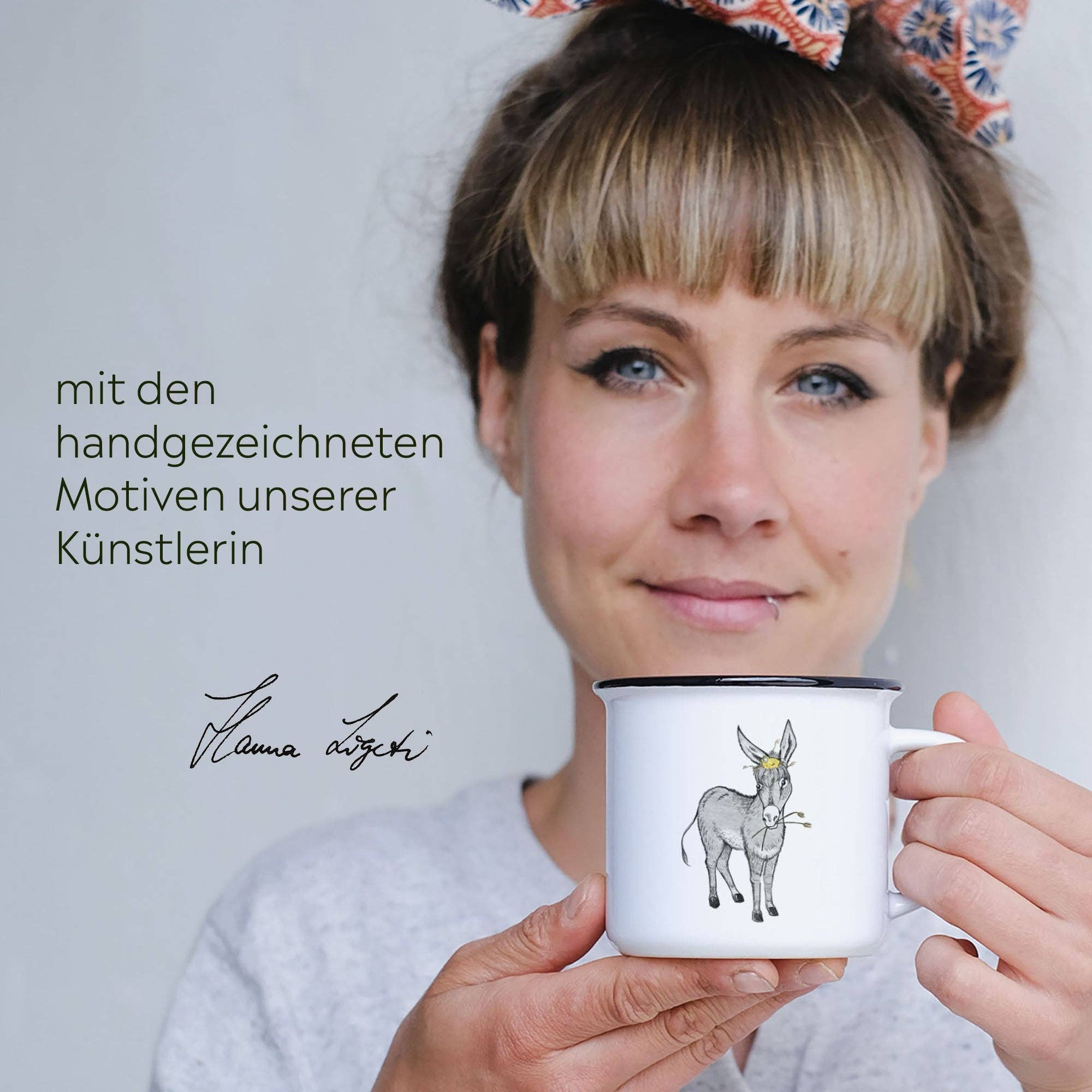 LIGARTI Keramiktasse – Eselnest