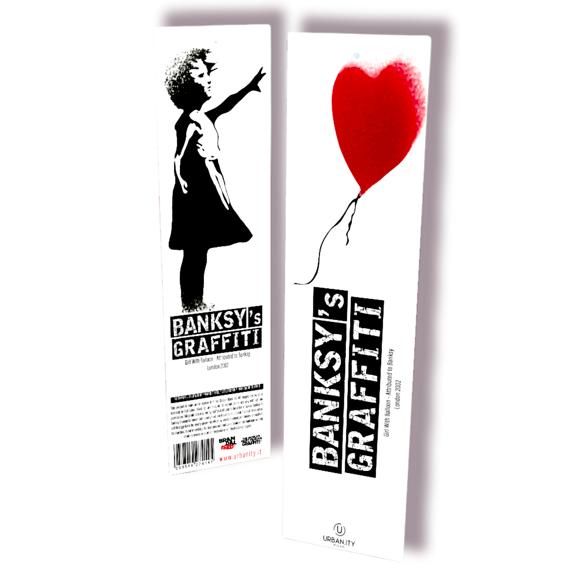 Banksy Lesezeichen „Soft-Touch“ - Mädchen mit Ballon