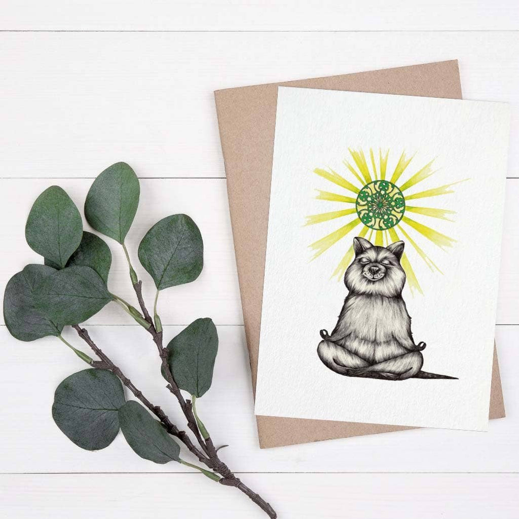 Postkarte [Bambuspapier] - Yogibär