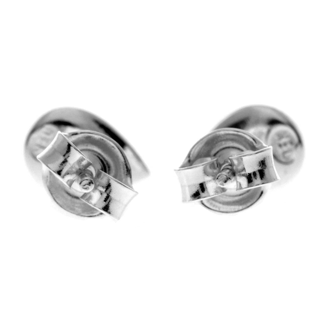 Ohrstecker mit kleinen Birnen aus 925er-Sterlingsilber und echtem baltischem Bernstein — AA013