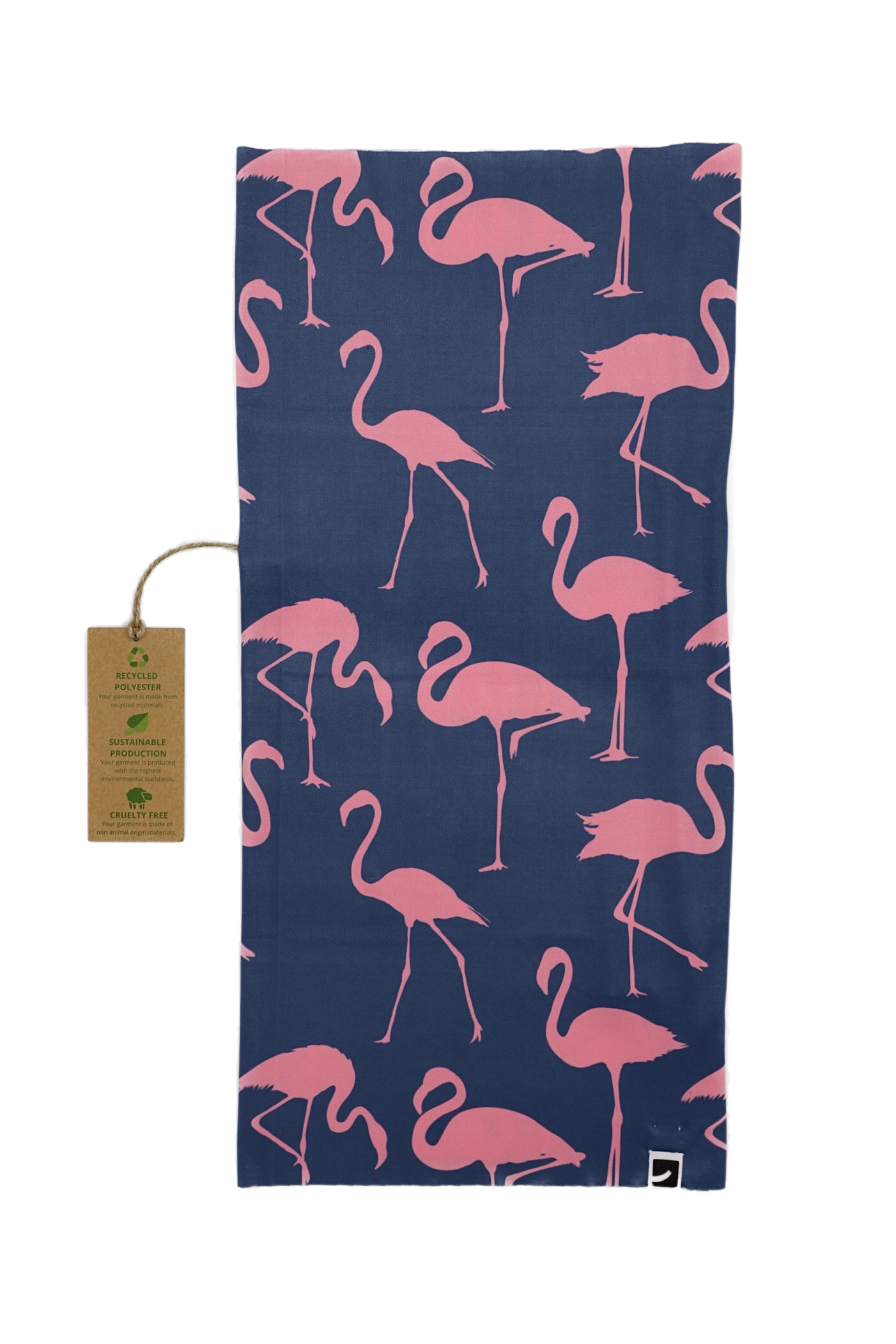 Mehrzweck-Bandana mit Flamingo-Motiv