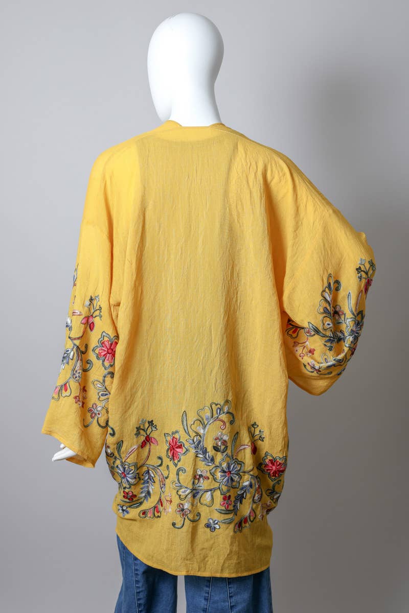 Schicker Blumenkimono in voller Länge — Vielseitiges Kleidungsstück im Lagenlook 🌼