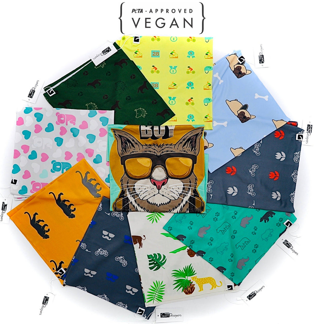 Bandana mit Orange-Tiger-Muster - Multifunktionales Schlauchtuch