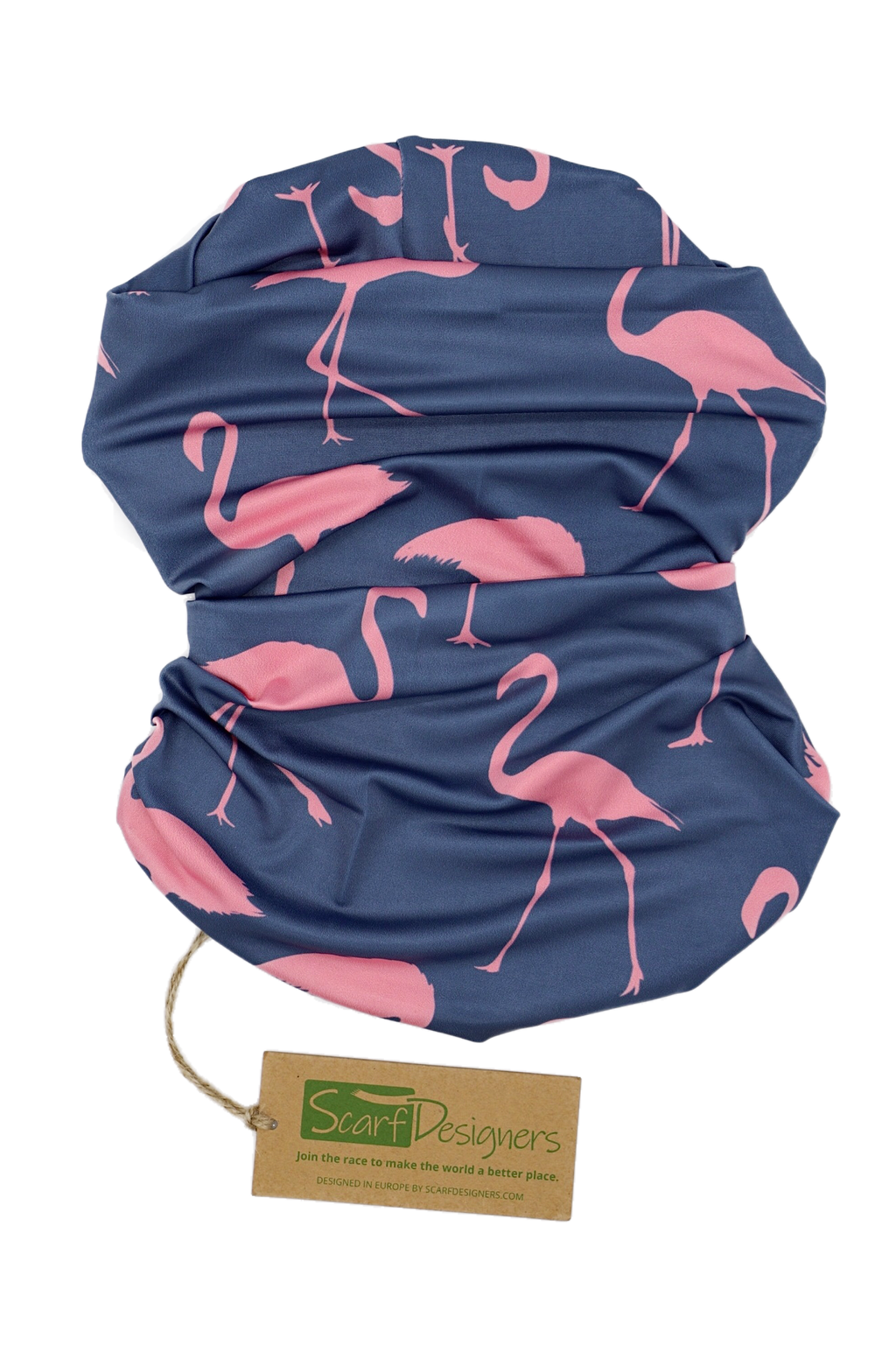 Mehrzweck-Bandana mit Flamingo-Motiv