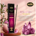 Aum Crystal Magic 20 g Räucherstäbchen mit Rosenquarz-Kristall