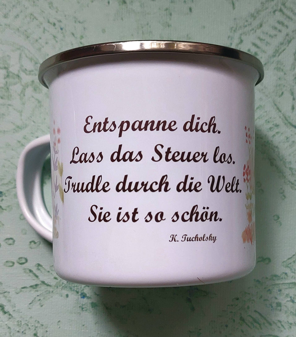 Meisie Berlin Emailletasse Hase Tucholsky