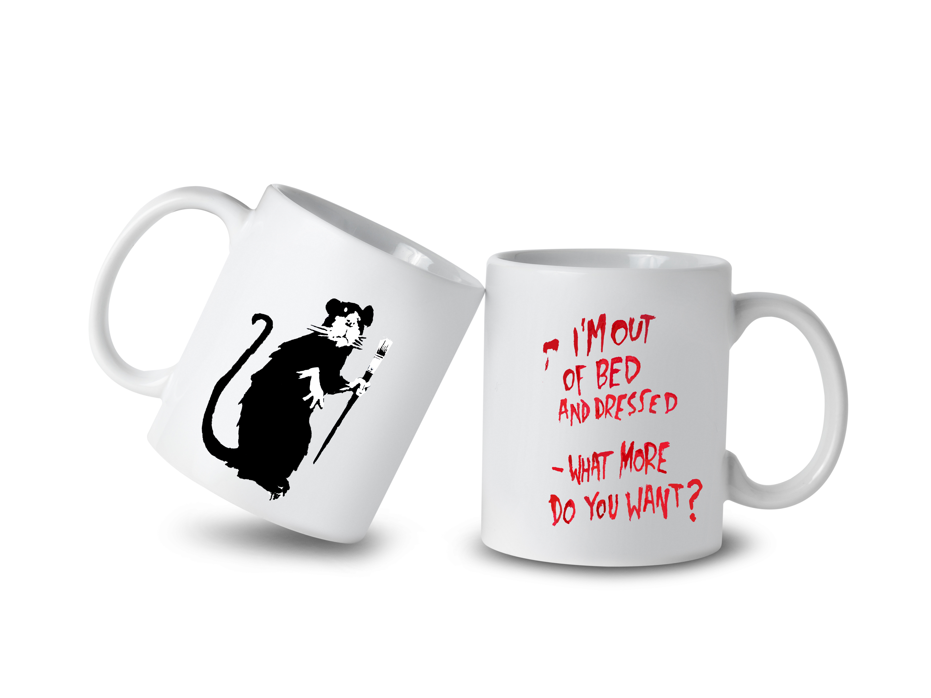 Banksy Keramiktasse 325 ml - I'm Out of Bed