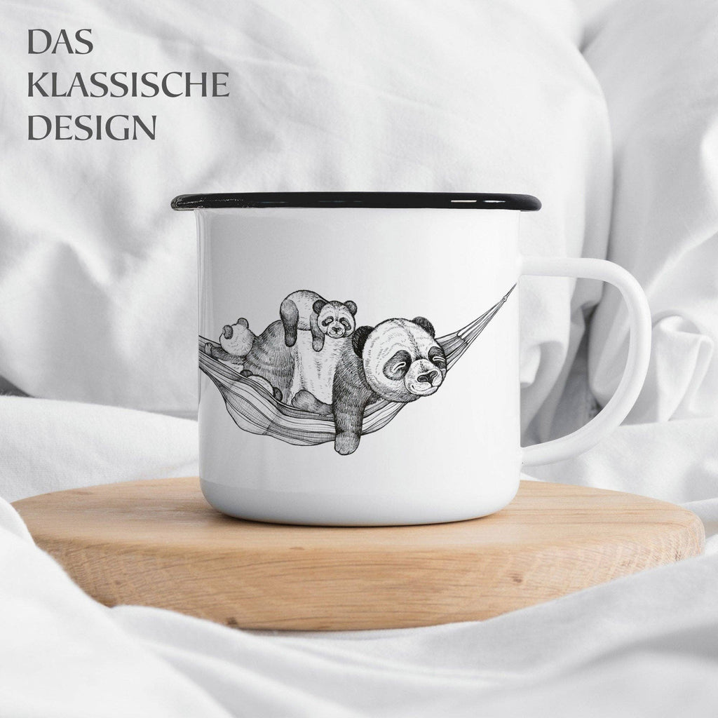 LIGARTI Emailletasse – Panda Pause