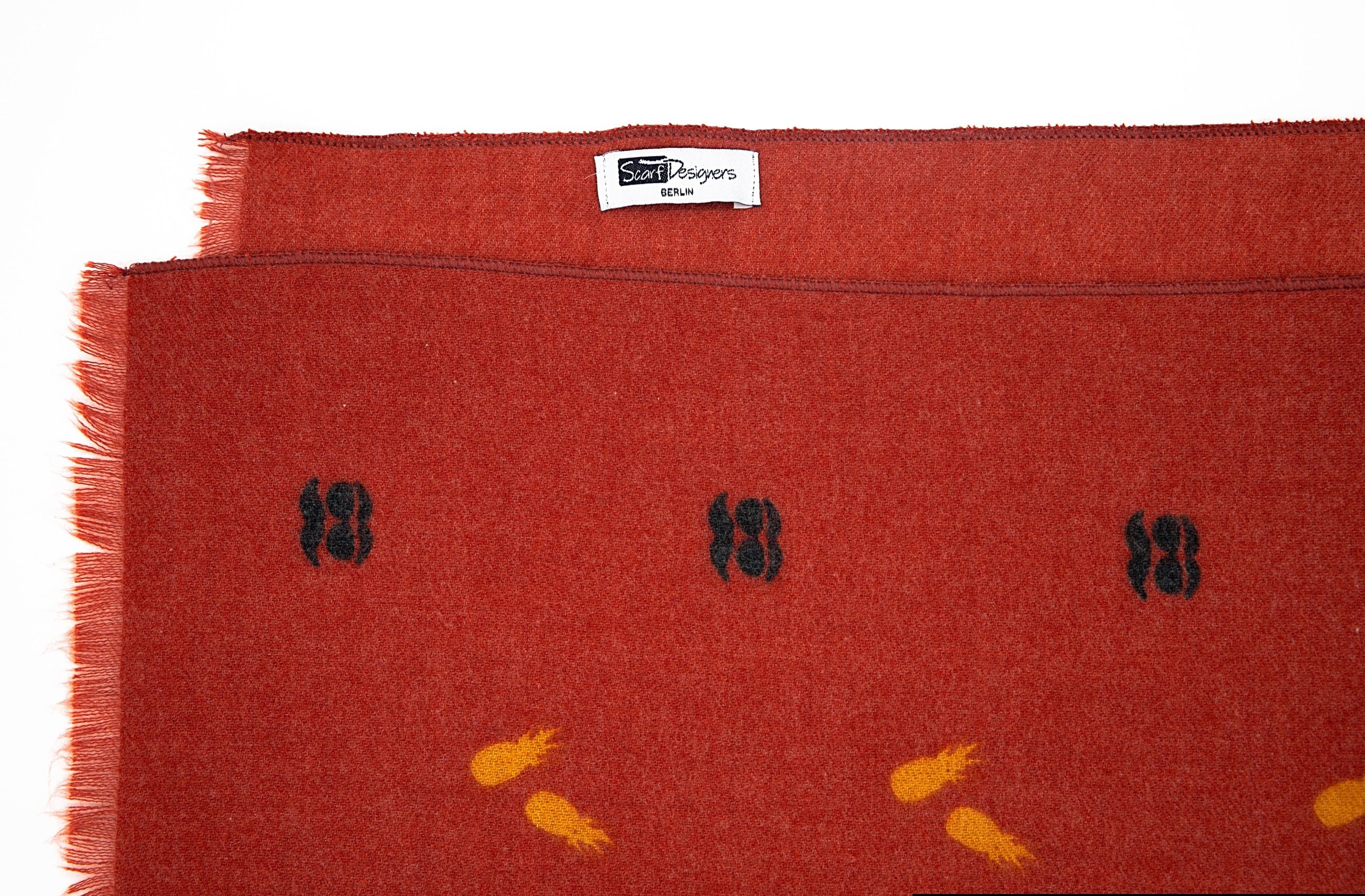 Warmer Baumwoll-Schal für Herren mit Vintage-Muster