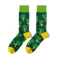 Nahtlose grüne Brokkoli-Socken aus Baumwolle