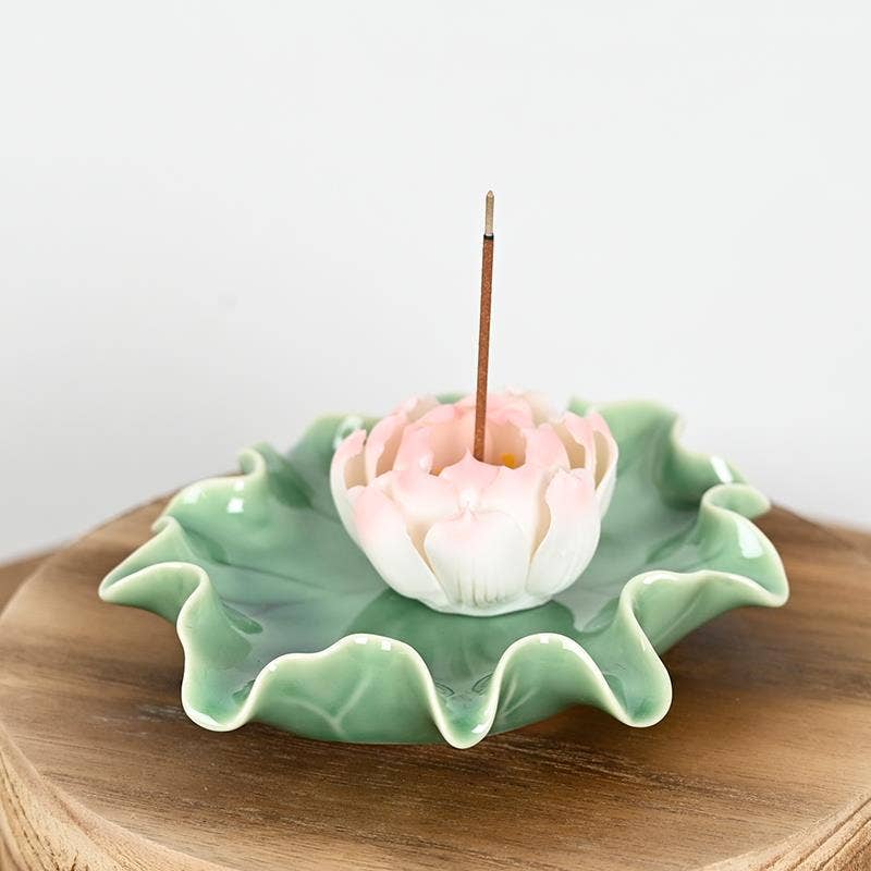 Keramik-Räuchergefäß „Lotus Flower“