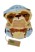 Blaue Bandana mit Hundemuster