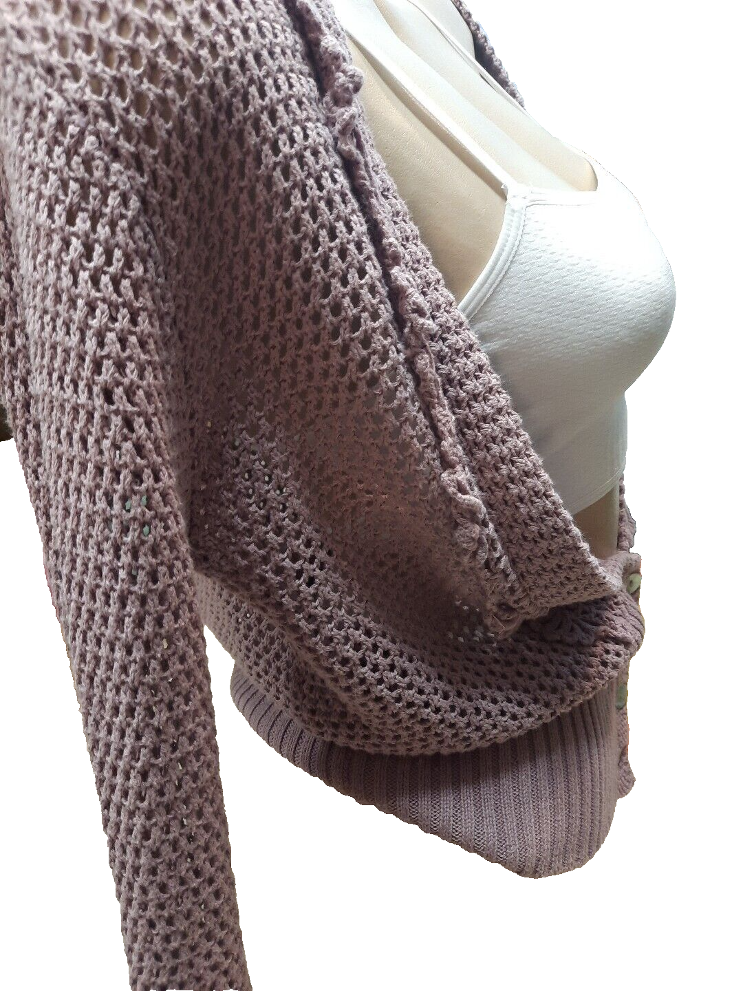 noa noa strickjacke Ausgefallen verspielt viele dedails vorne offen4