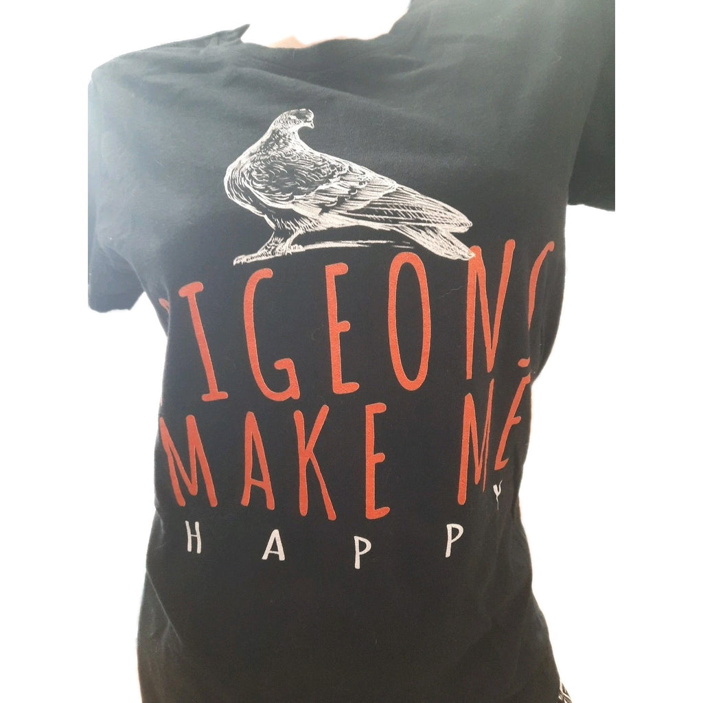 Damen tshirt PIGEONS MAKE ME HAPPY1