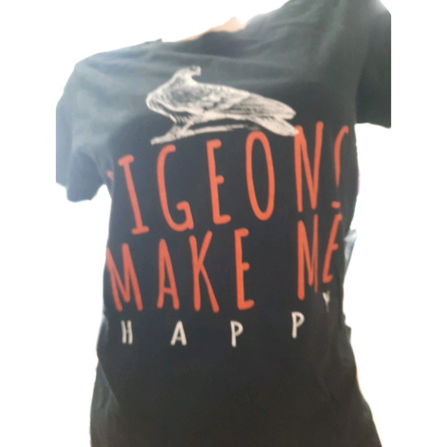 Damen tshirt PIGEONS MAKE ME HAPPY4