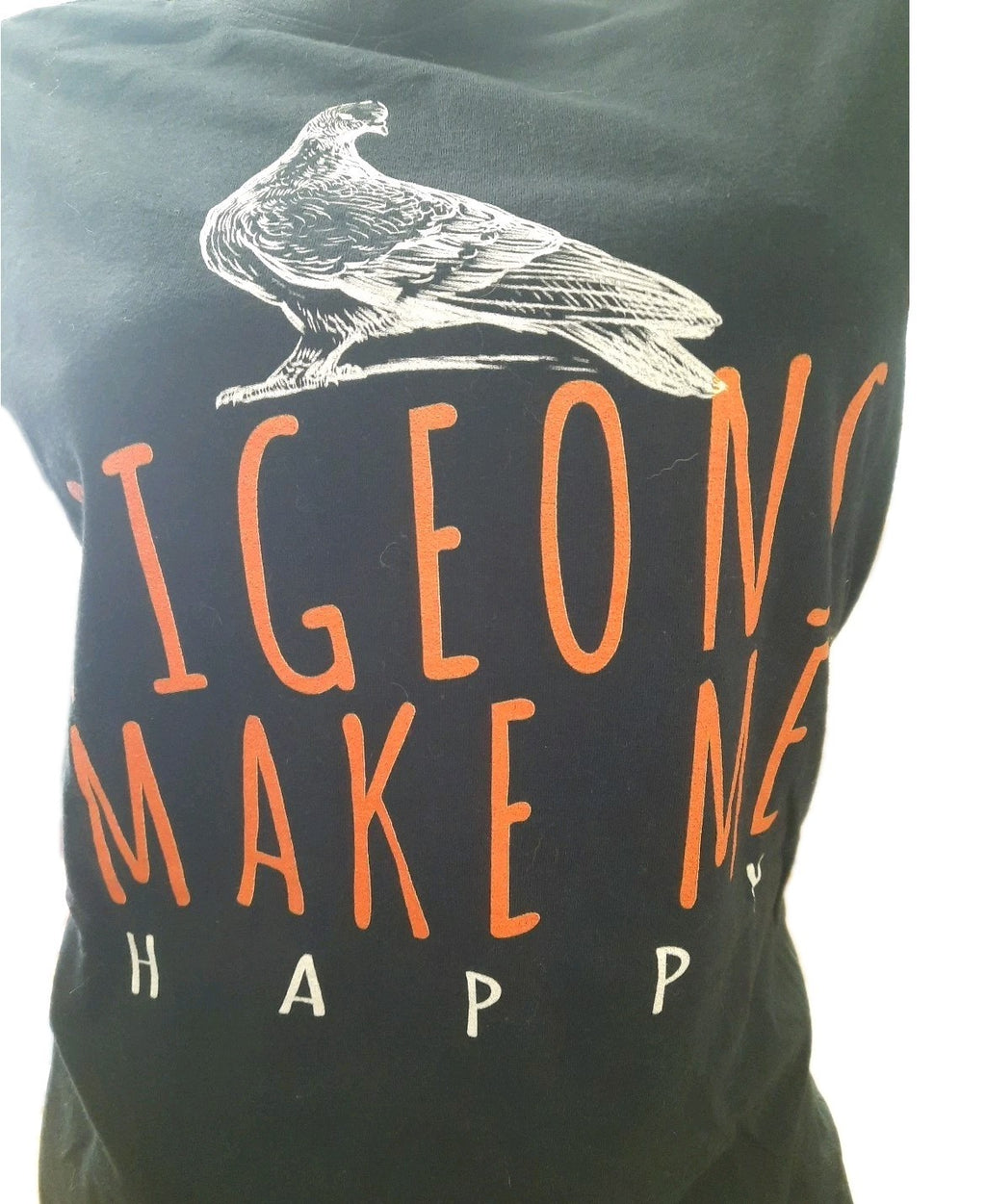 Damen tshirt PIGEONS MAKE ME HAPPY2