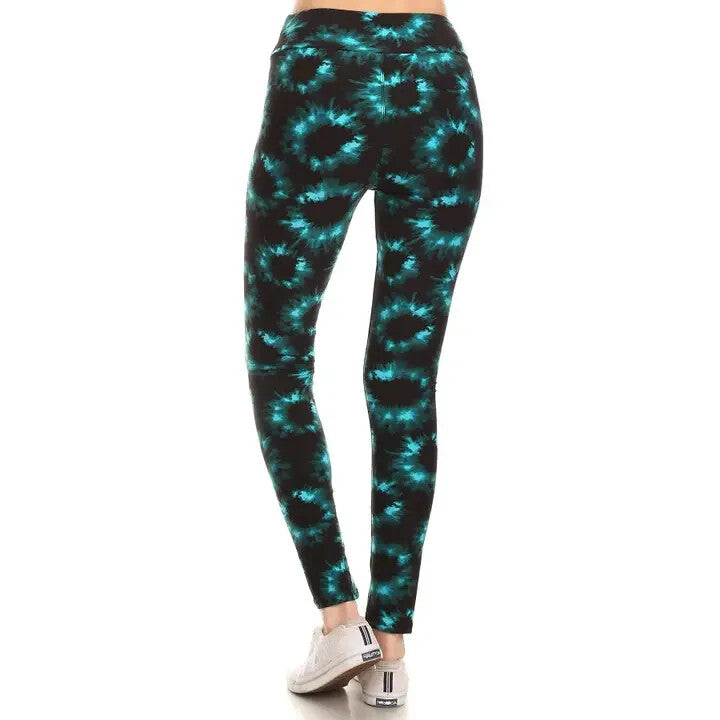 Leggings damen Batik muster im YogaStil, bedruckt1