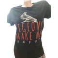 Damen tshirt PIGEONS MAKE ME HAPPY0