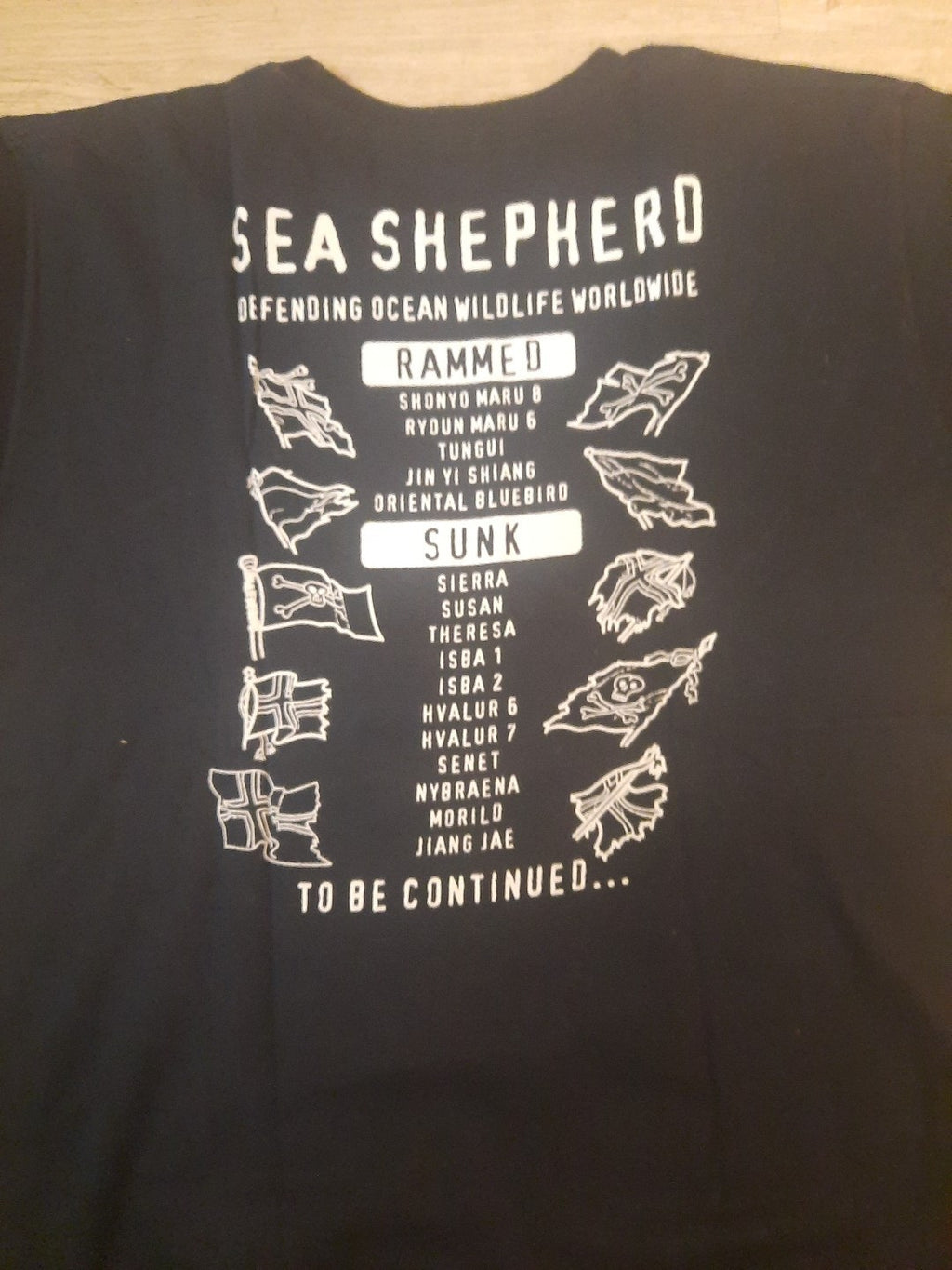 Sea Shepherd T shirt Herren DEFENDING OCEAN WILDLIFE WORLDOWIDE5