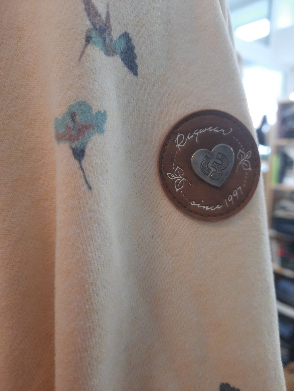 Ragwear Sweatjacke mit  Taschen Kolibri Vegan Gelbstichig14