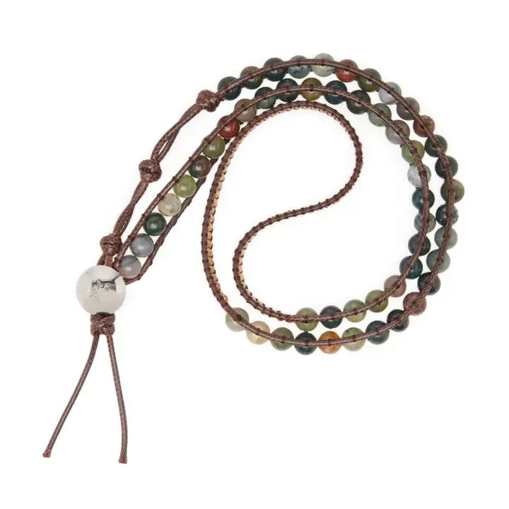 KARMA YOGA Wickelarmband „Lichtenergie“ aus indischem Achat2