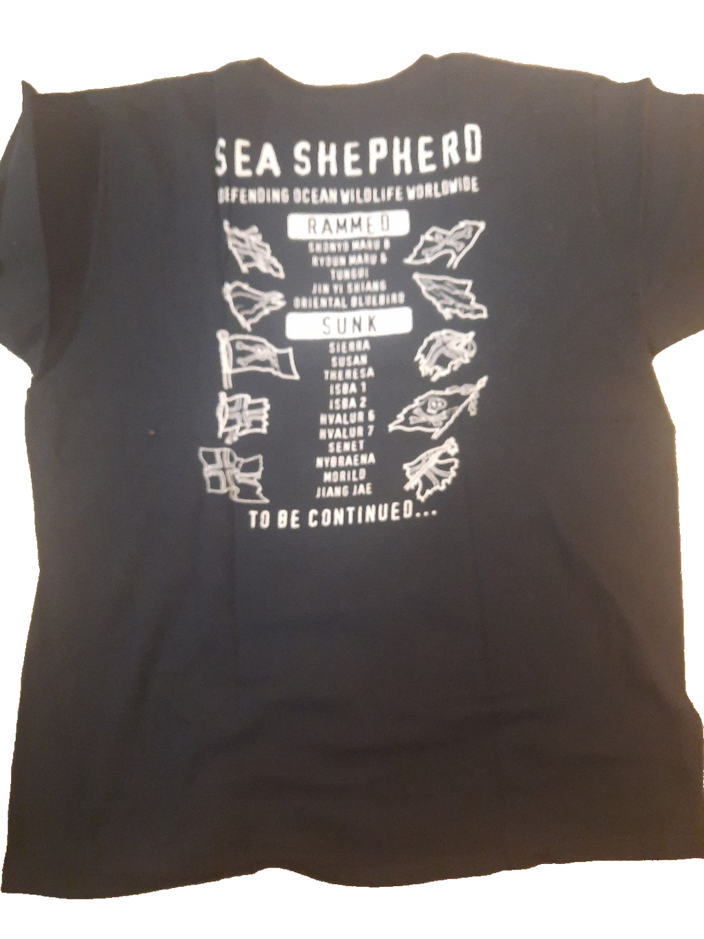 Sea Shepherd T shirt Herren DEFENDING OCEAN WILDLIFE WORLDOWIDE4