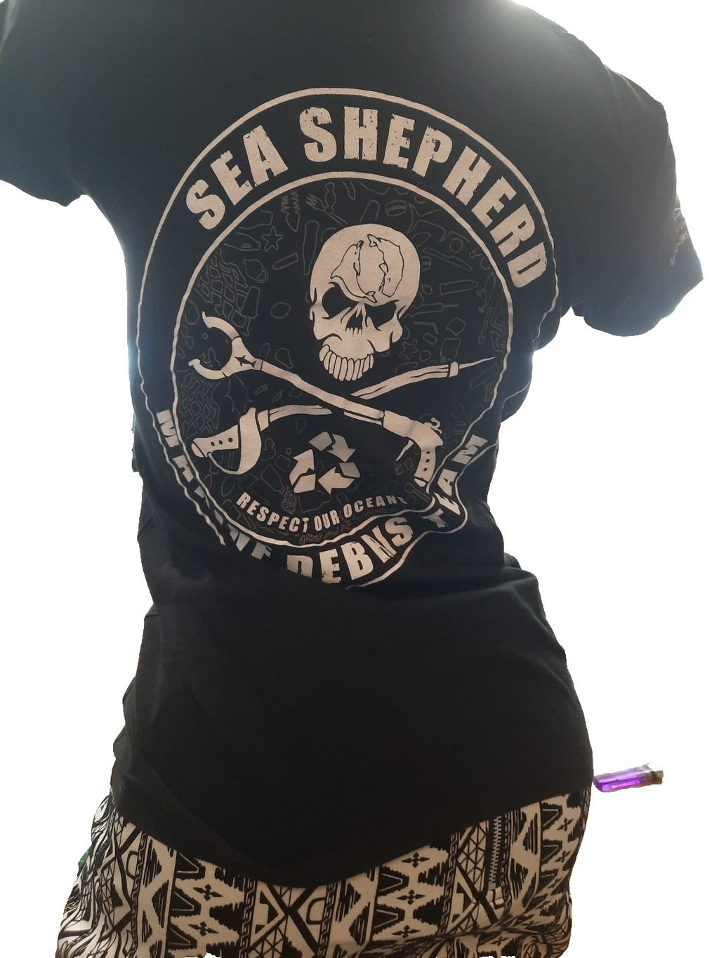 Sea Shepherd Damen t shirt MARINE DEBRIS TEAM4