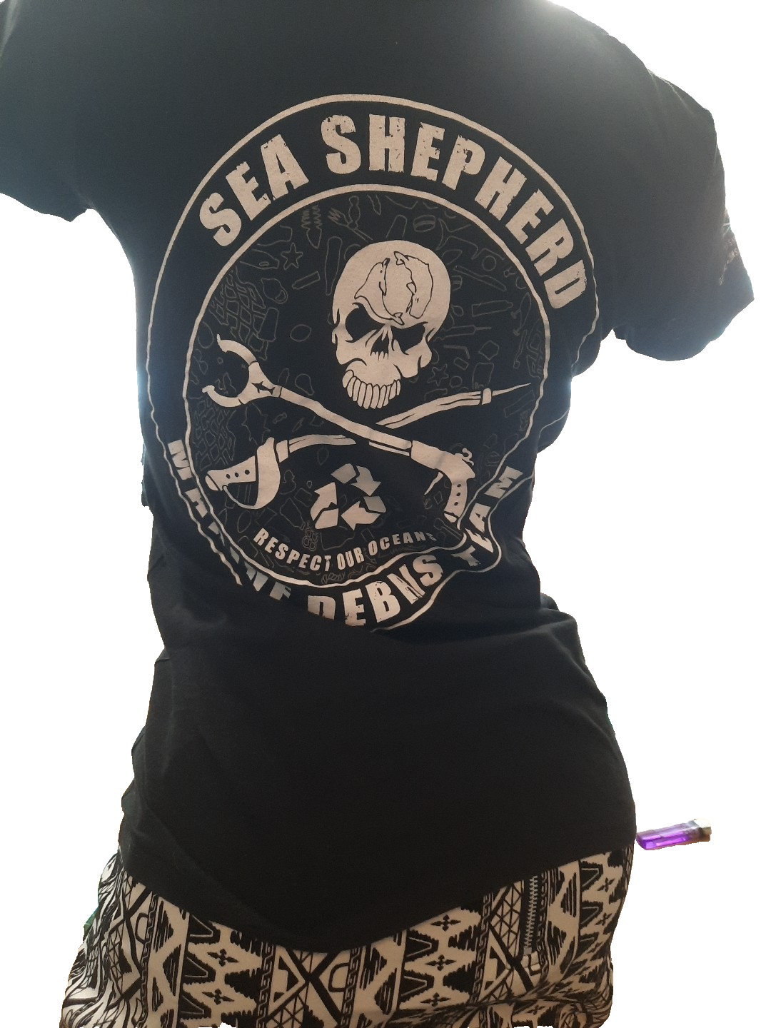 Sea Shepherd Damen t shirt MARINE DEBRIS TEAM4