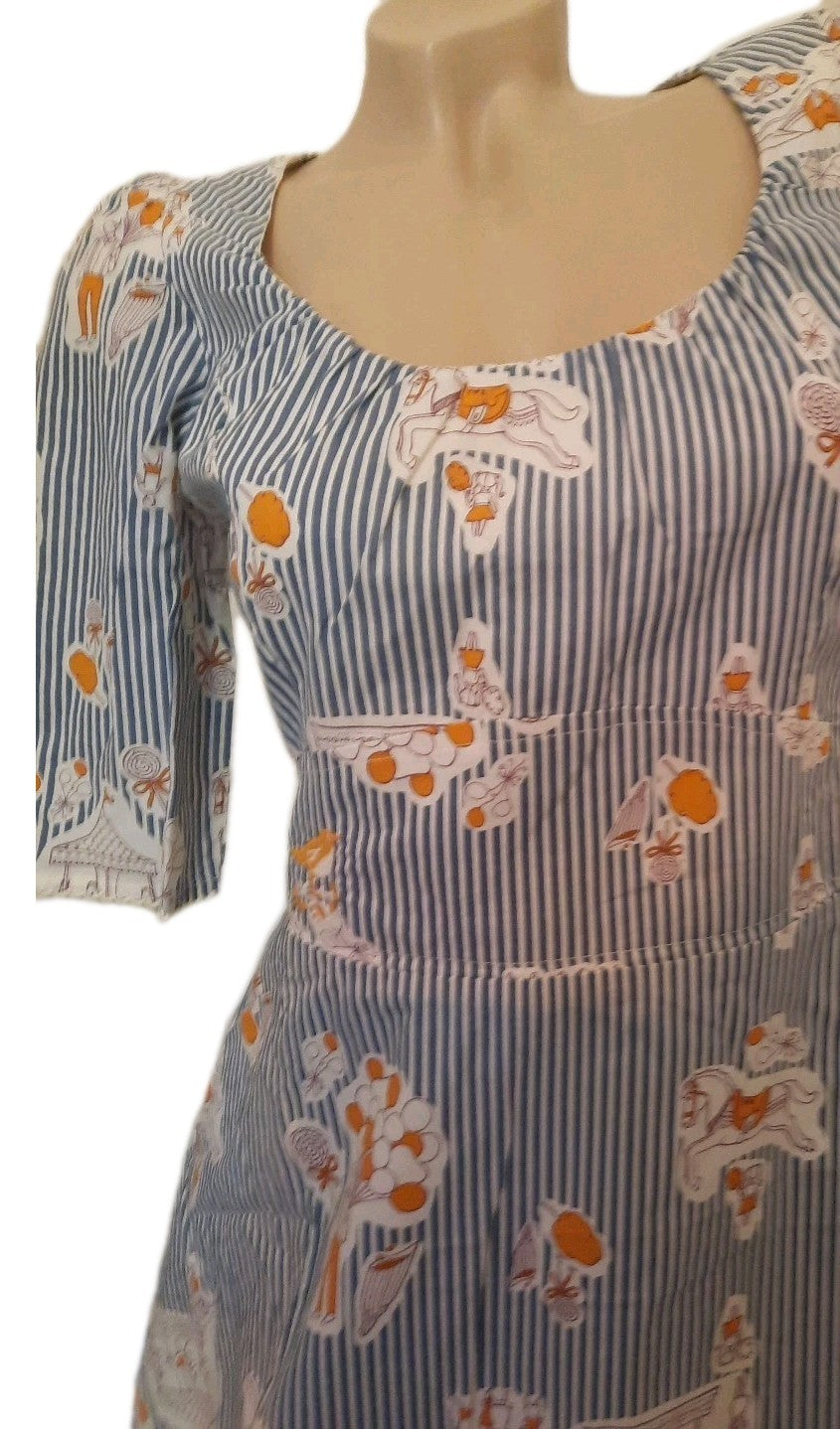 Blutsgeschwister Kleid Karussell Luftballons Pferd 2