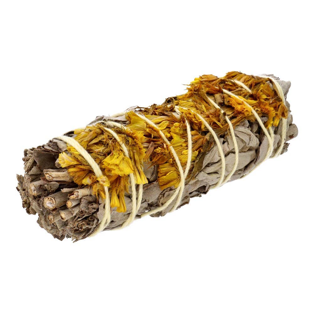 Weißer Salbei mit gelber Sinuata