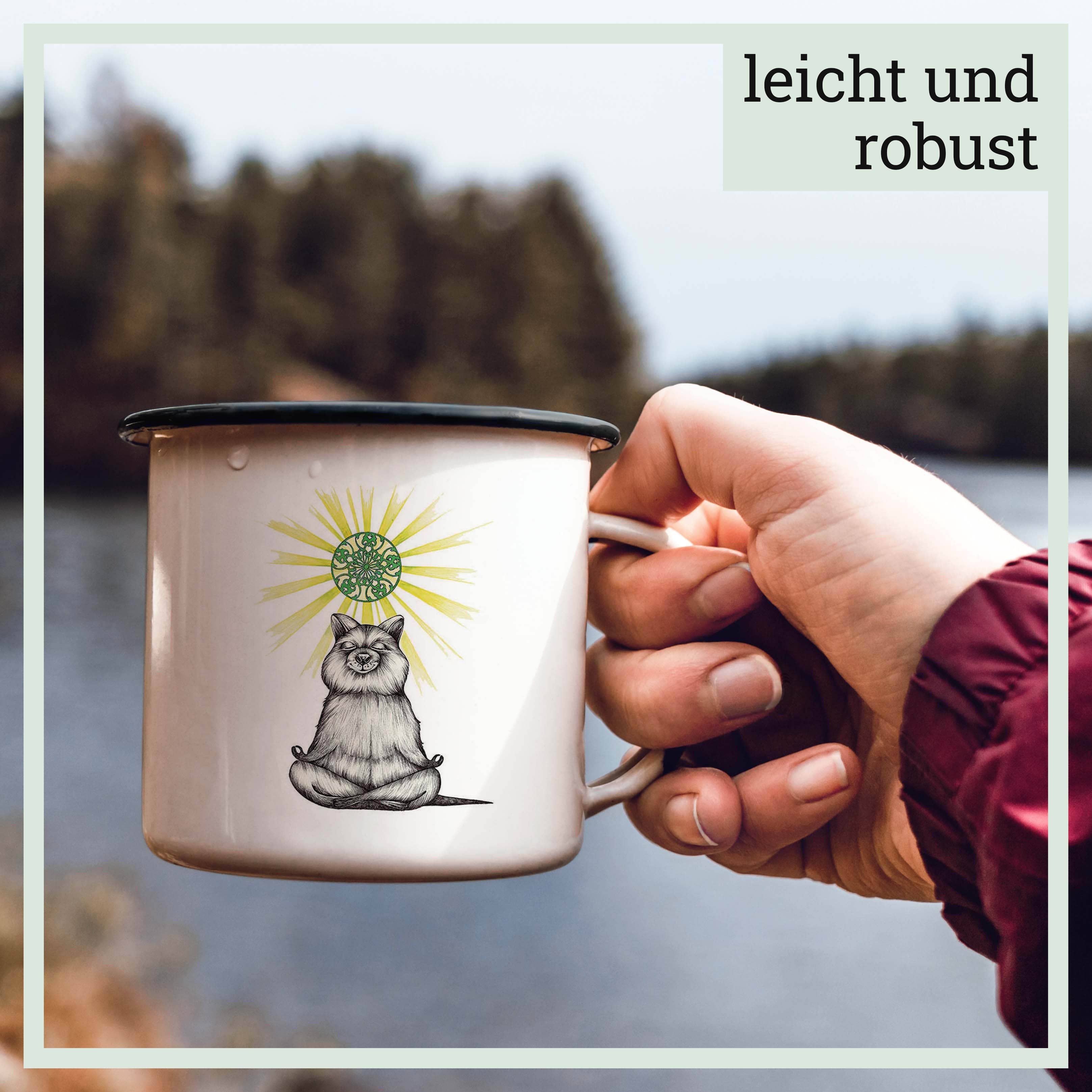 LIGARTI Emailletasse – Yogibär