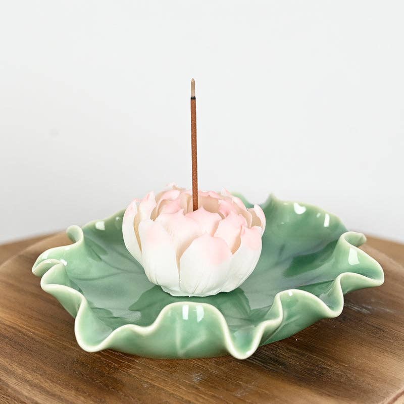 Keramik-Räuchergefäß „Lotus Flower“