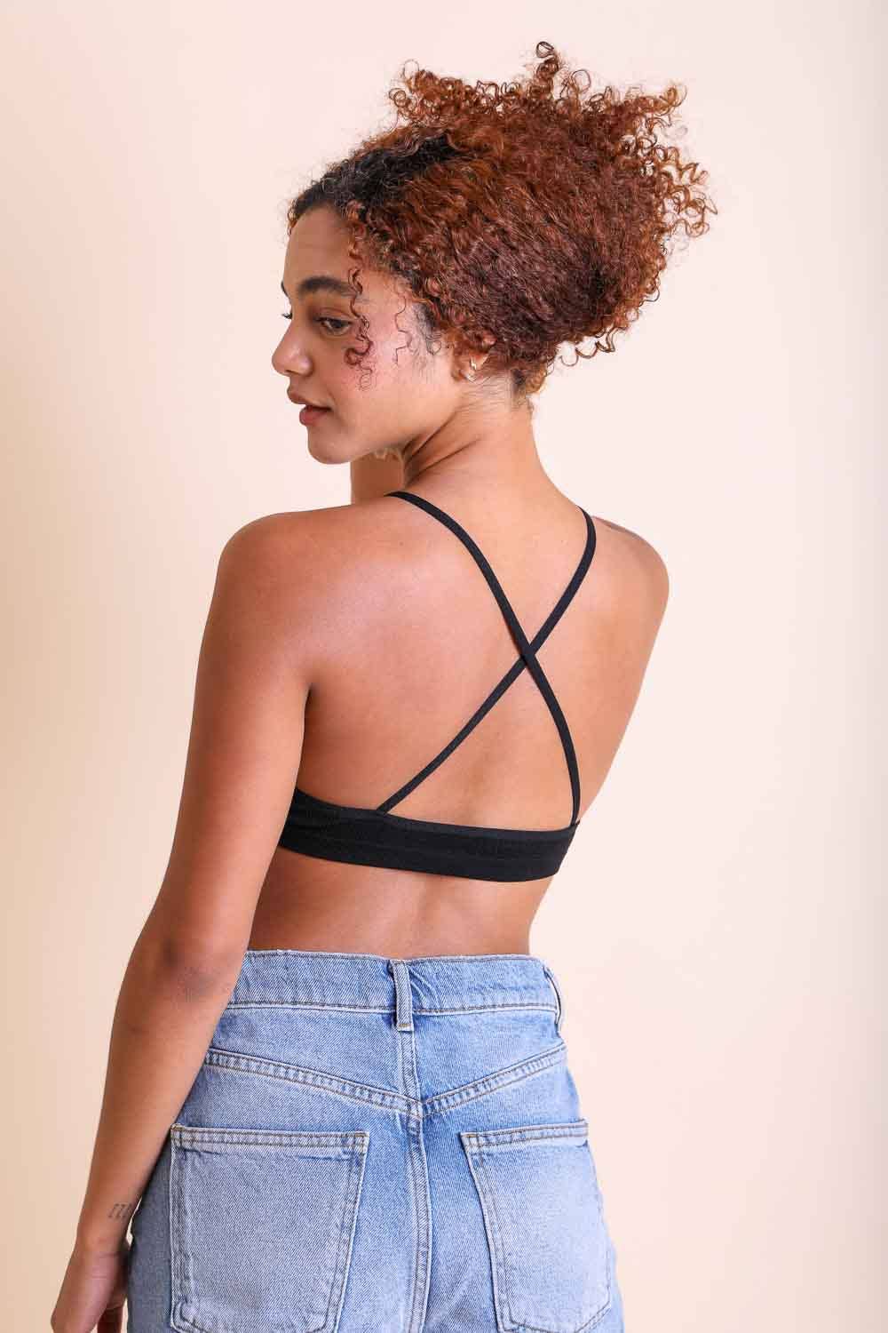 Crochet Lace High Neck Bralette Bustier