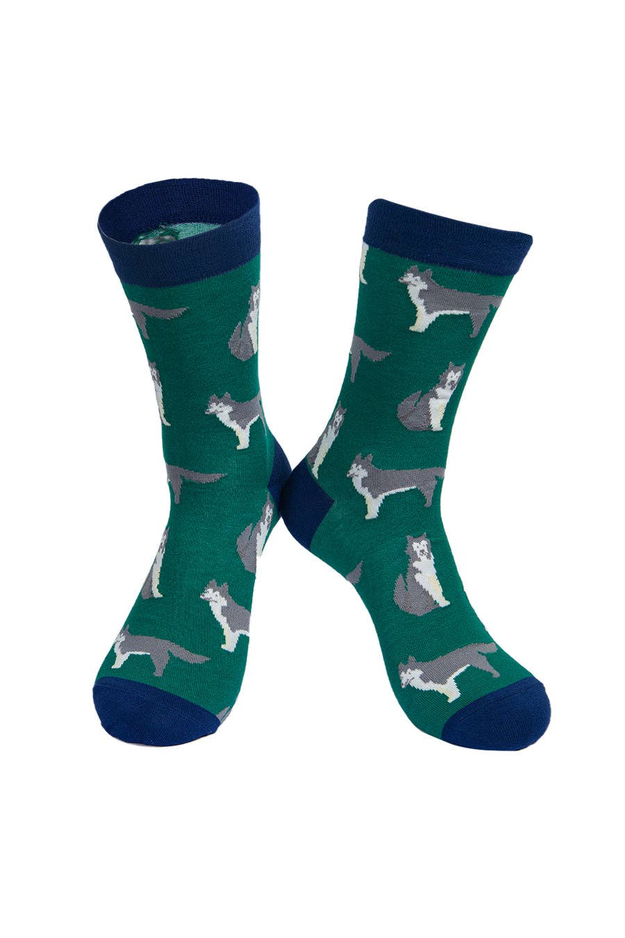 Herren-Hundesocken aus Bambus Siberian Husky Huskies Novelty Socks