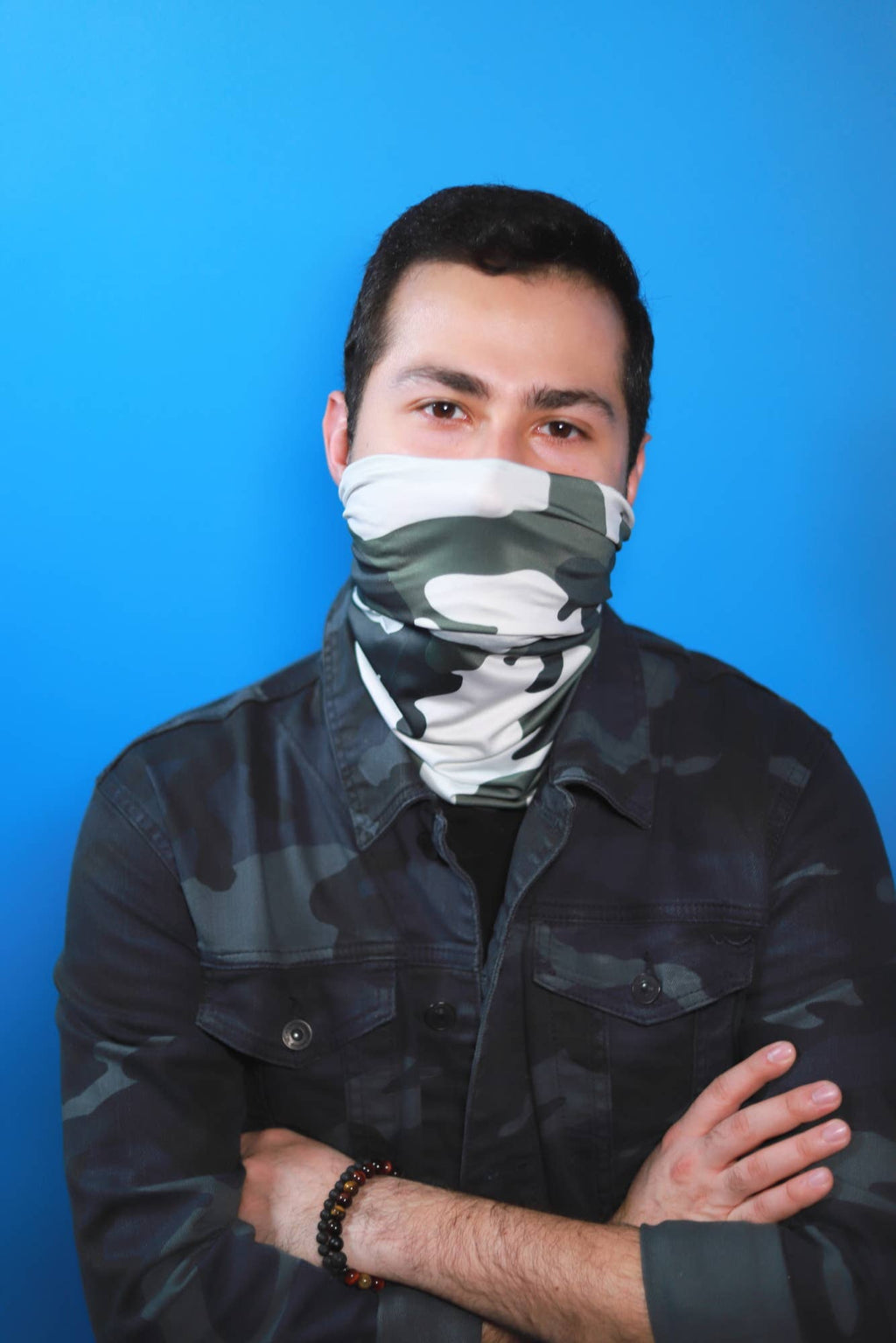 Stretchnetz-Bandana im Militärmuster