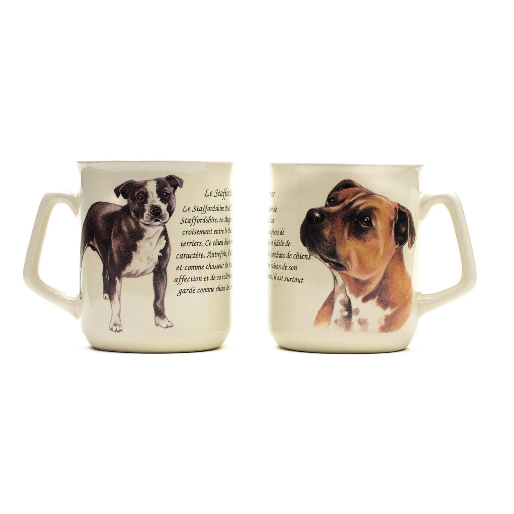 Staffordshire Terrier Tasse  schriftzug