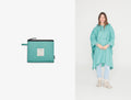 Wasserdichter Falt-Poncho aus recyceltem Polyester