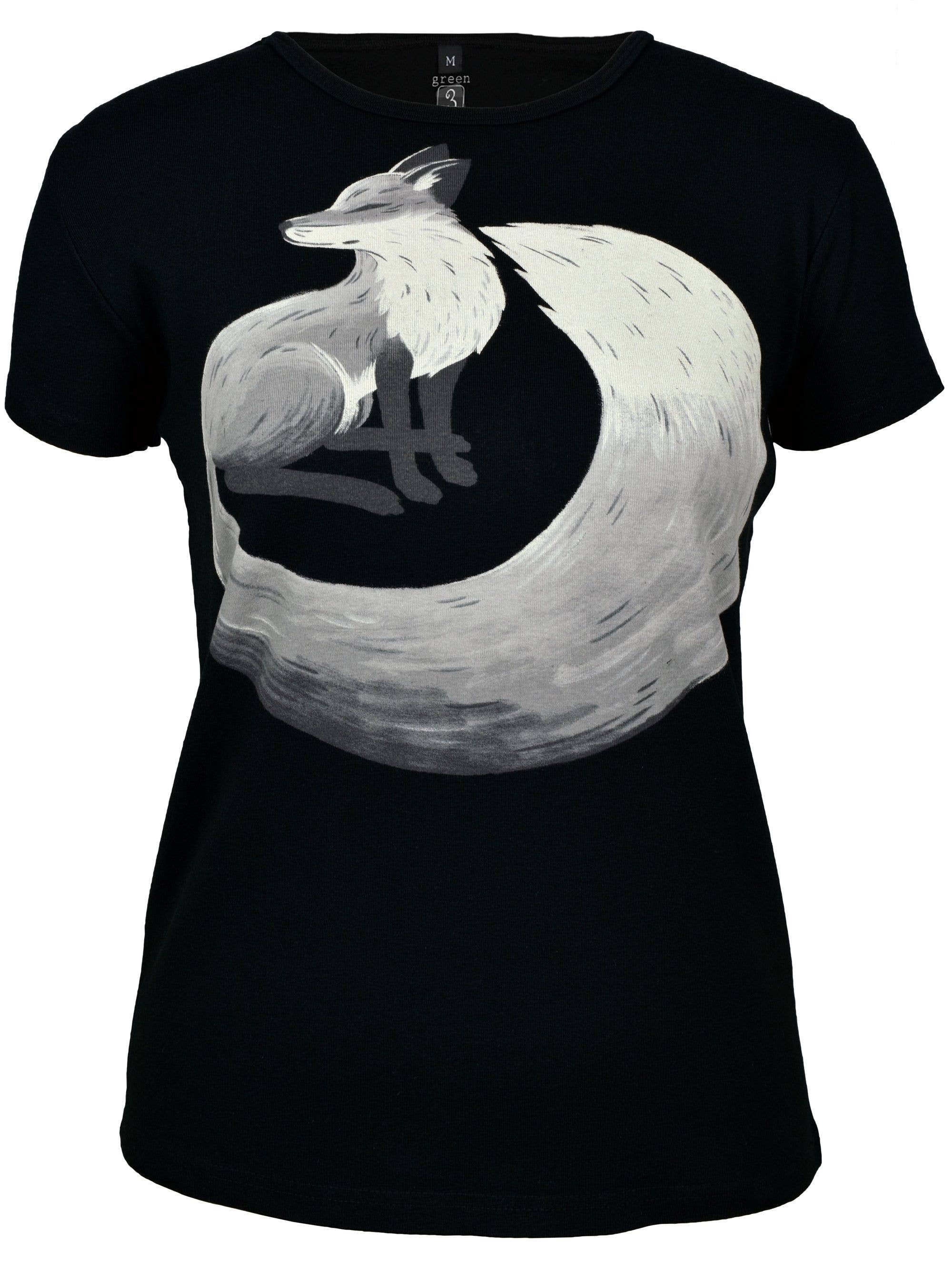 Kurzarm-T-Shirt für Damen -Fuchs T-Shirts aus Bio-Baumwolle