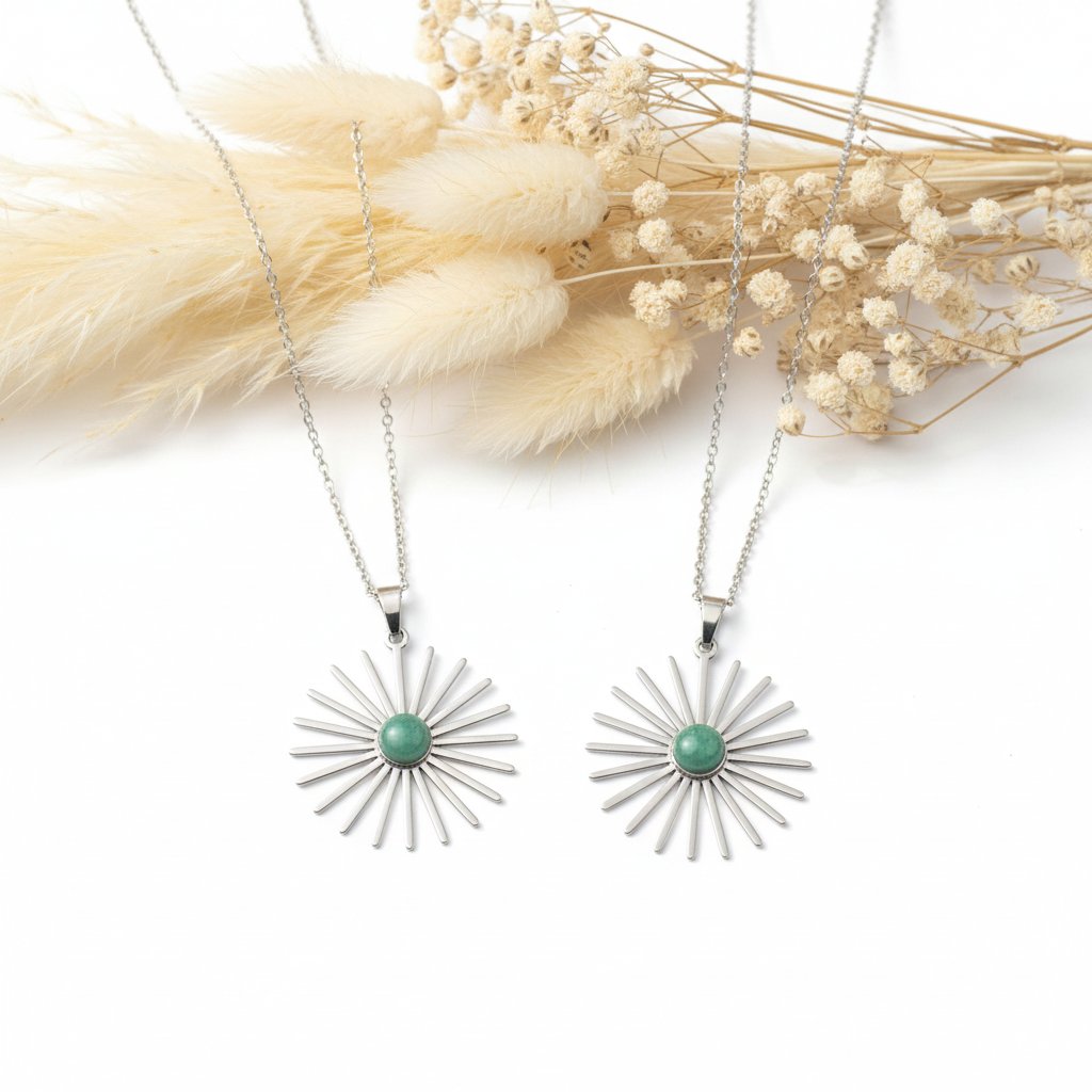 Grüner Aventurin-Steinanhänger