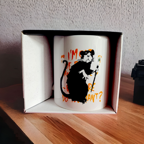 Banksy Keramiktasse 325 ml - I'm Out of Bed