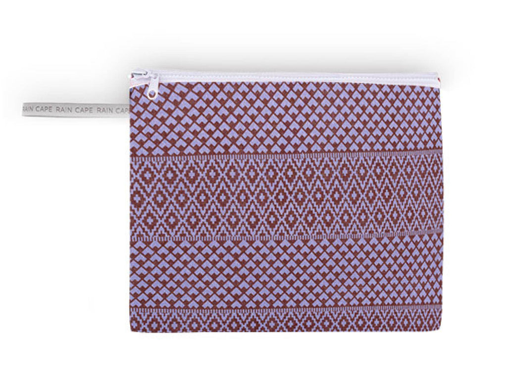 Unisex-Multifunktionsponcho mit selbstfaltender Tasche ": Ethnischer Burgunder