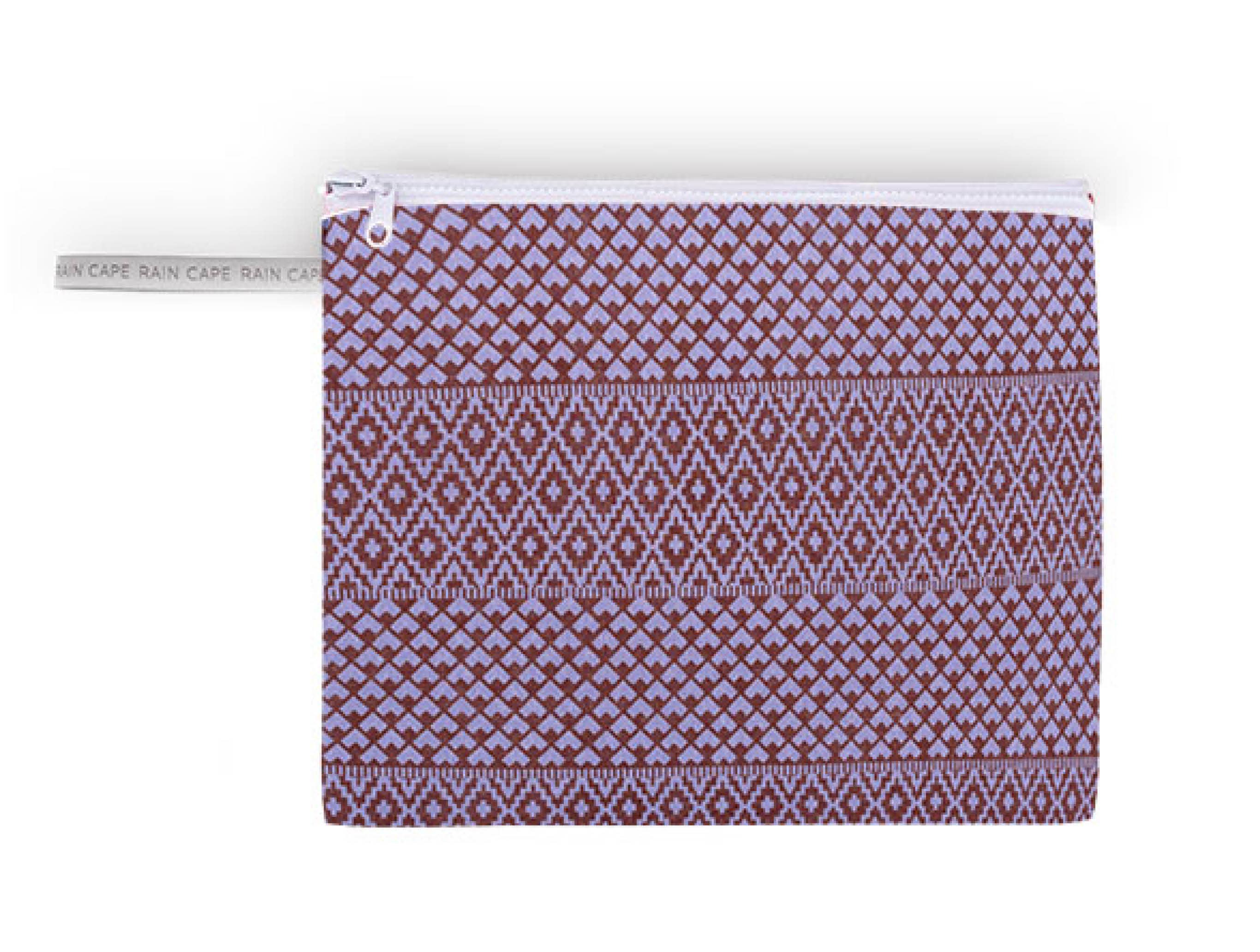 Unisex-Multifunktionsponcho mit selbstfaltender Tasche ": Ethnischer Burgunder
