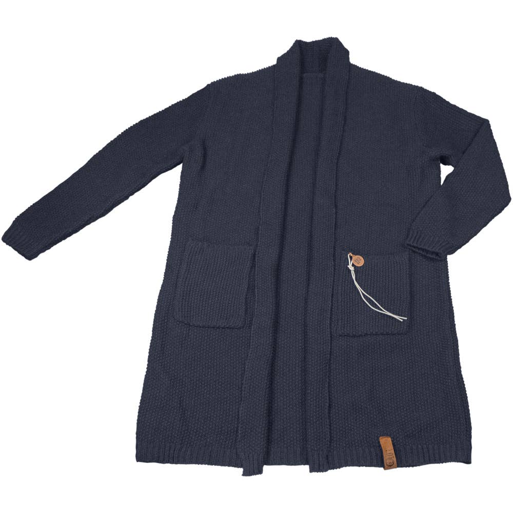 LOT83 Strickjacke Noor Dunkelgrau