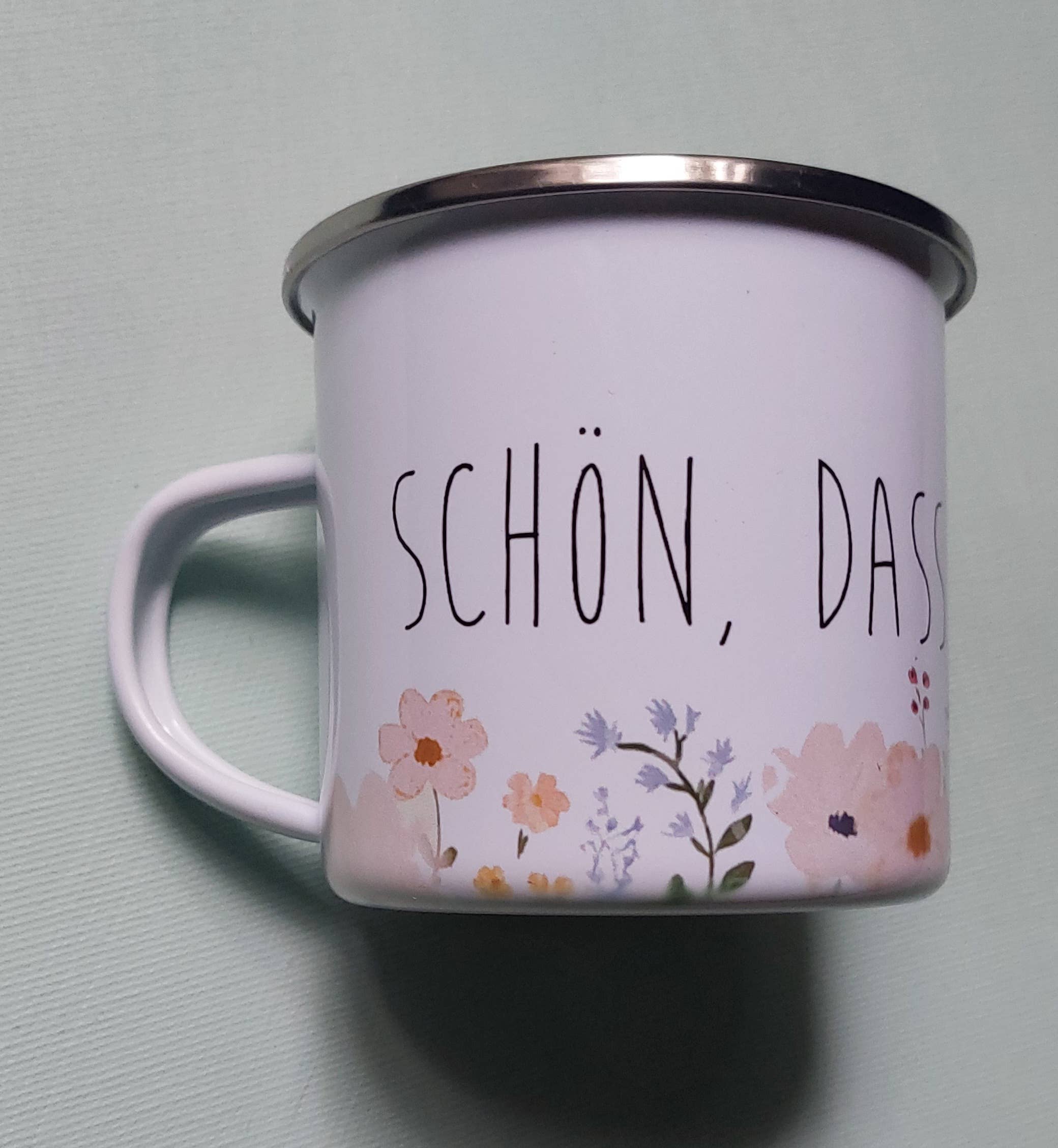 Meisie Berlin Emailletasse Schön, dass es Dich gibt!