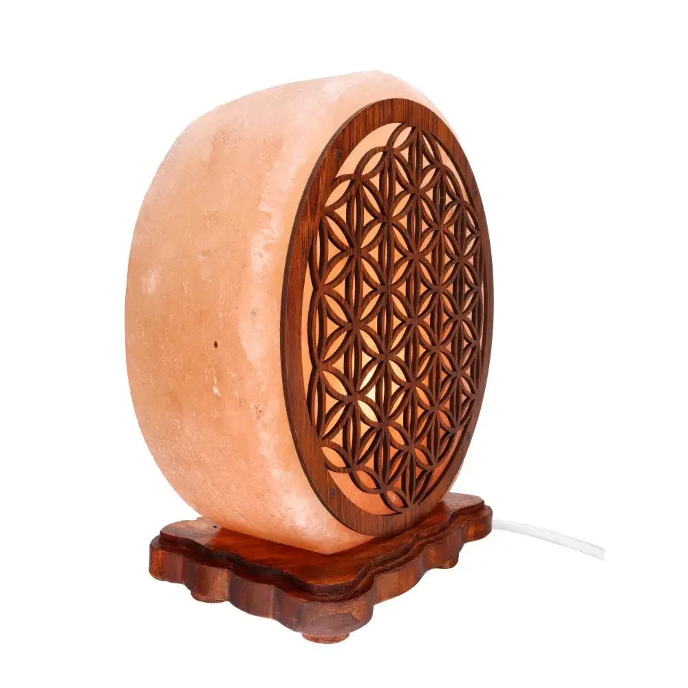 Salzlampe Blume des Lebens