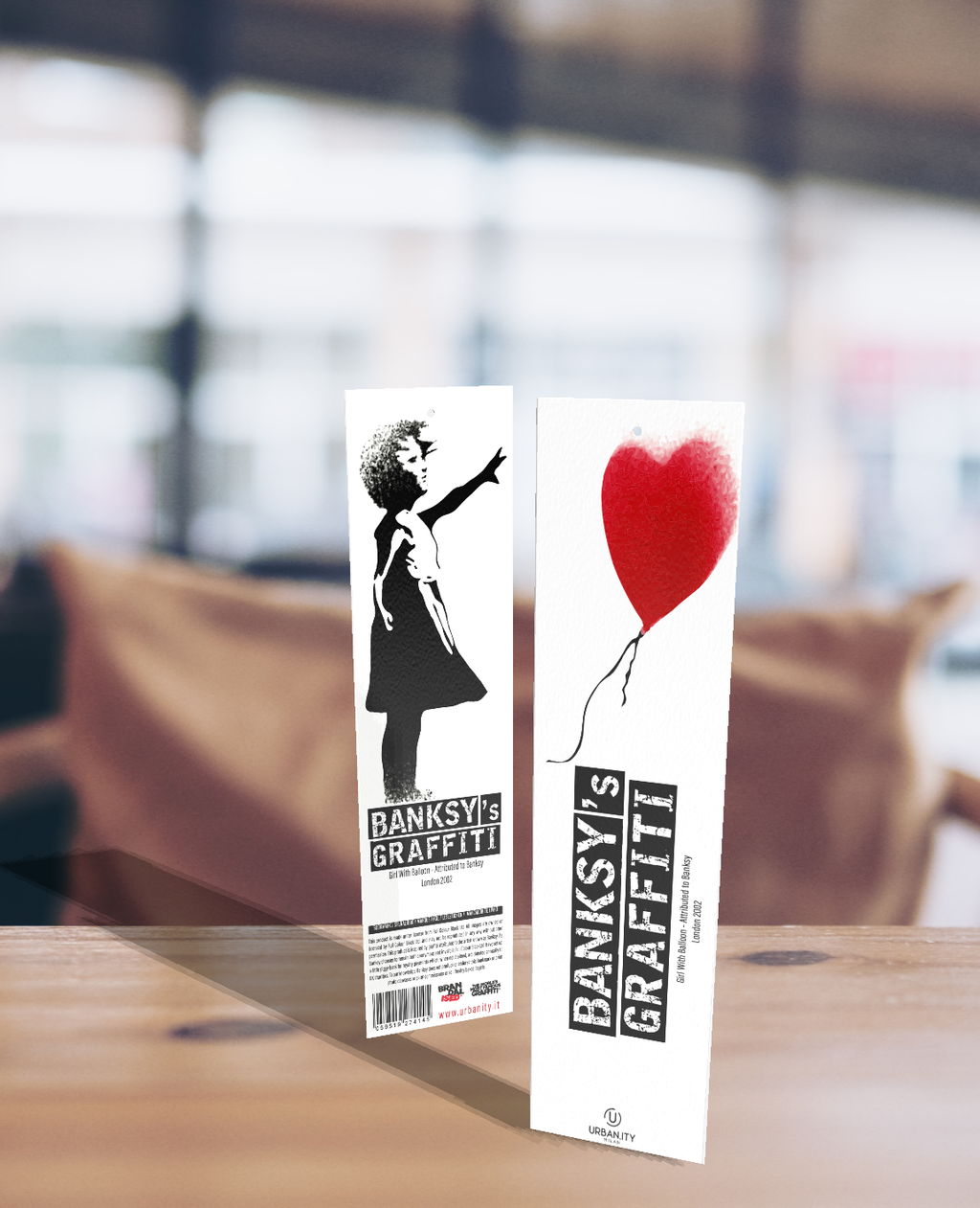 Banksy Lesezeichen „Soft-Touch“ - Mädchen mit Ballon